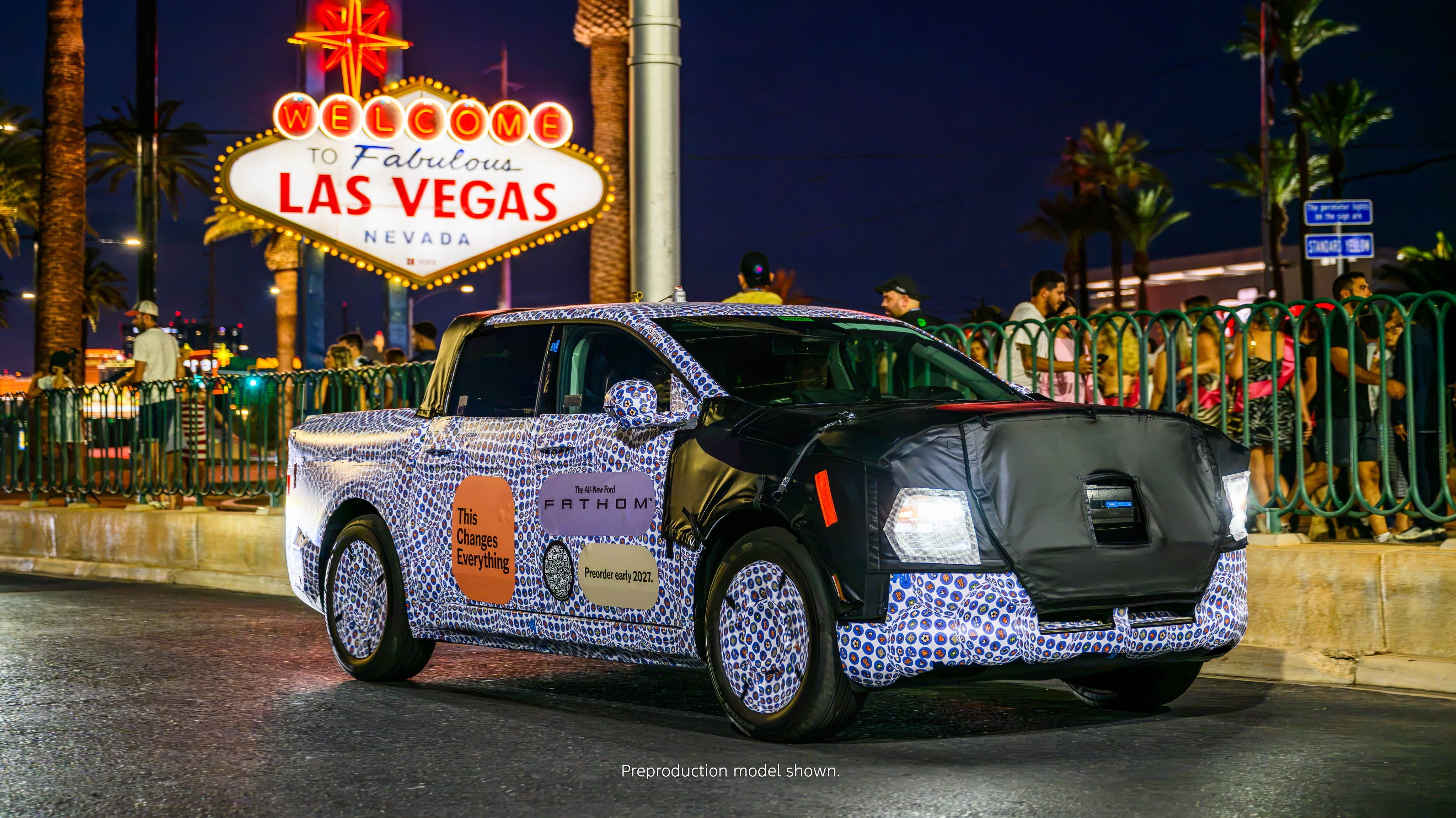 Ford Fathom, Pikap Listrik Harga Rp 480 Jutaan, Terlihat Uji Jalan di Las Vegas