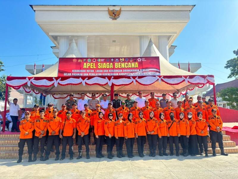 5 Instruksi Bupati Konawe saat Apel Siaga Karhutla dan Kekeringan: Jangan Tunggu Bencana hingga Larangan Bakar Lahan