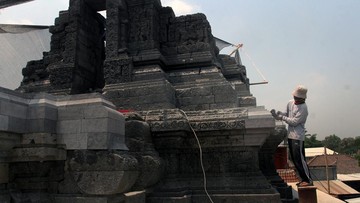 Candi Jago di Malang Masuki Pemugaran Kaki Ketiga, Upaya Pulihkan Warisan Singhasari