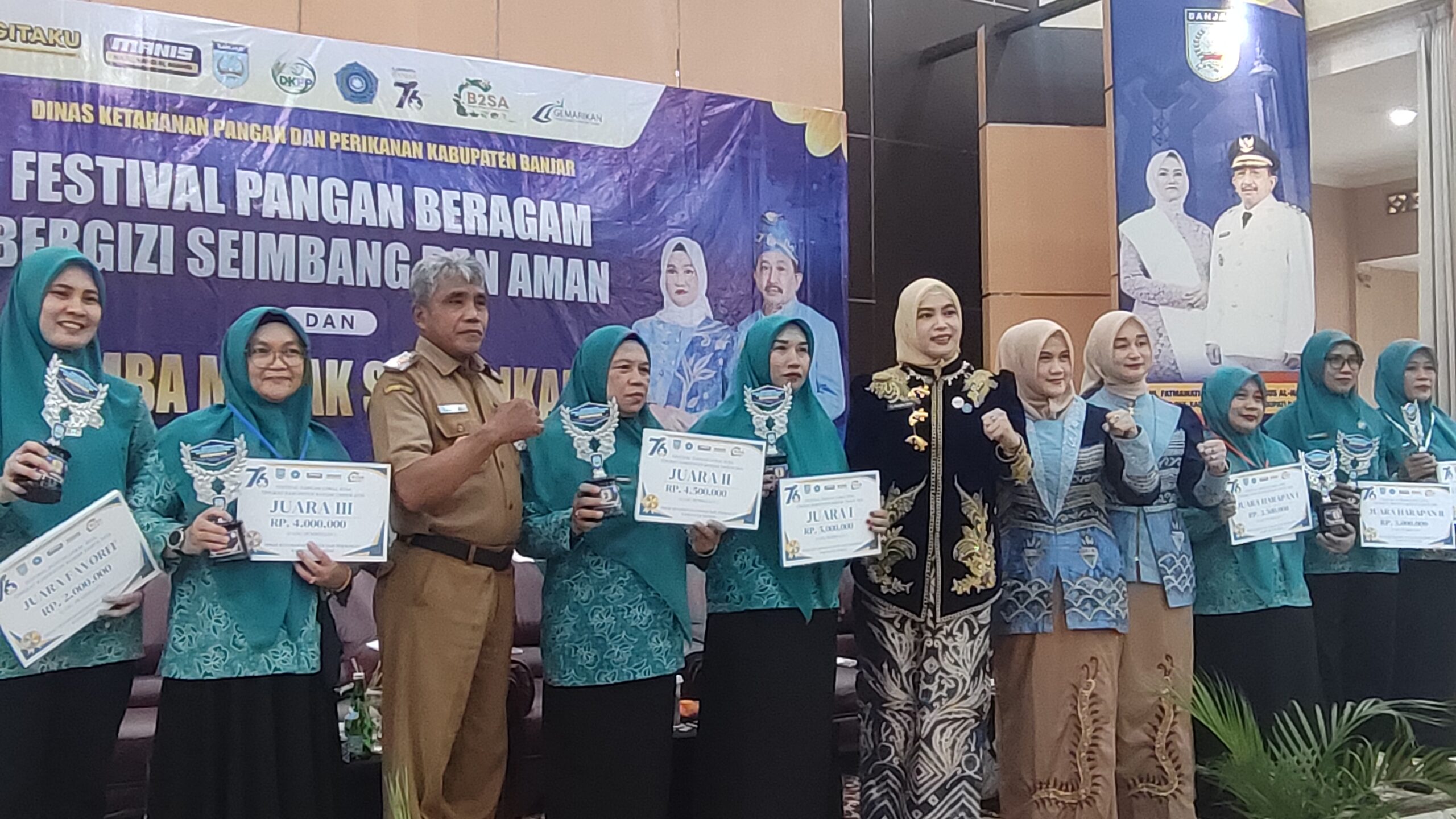 Sambung Makmur Juara 1 Festival B2SA Banjar 2026, 20 Kecamatan Ramaikan Lomba Masak Serba Ikan