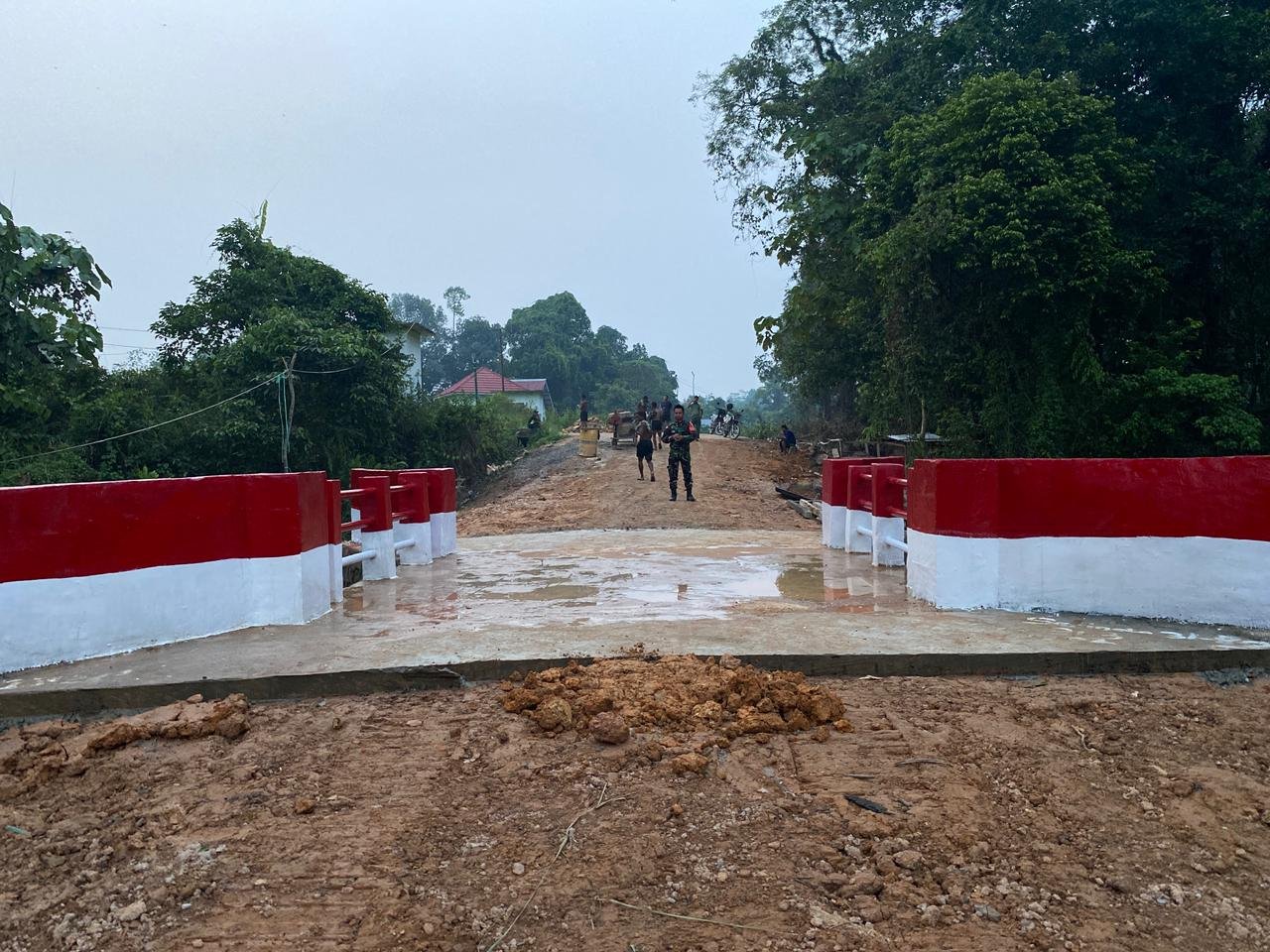 Pemkab Tana Tidung Rampungkan Jembatan Beton Garuda di Desa Sepala Dalung, Fasilitas Warga Siap Diresmikan
