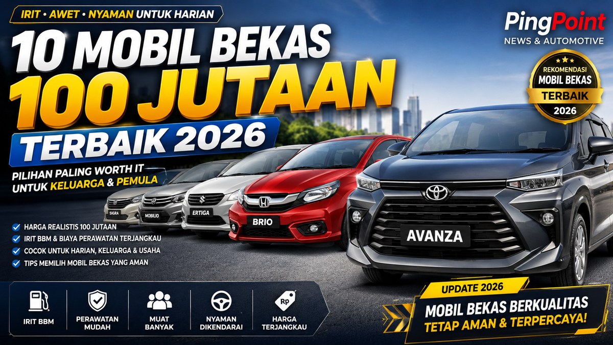Mobil Bekas Rp 100 Juta 2026: Avanza Paling Aman, Brio Lincah, Calya Termuda