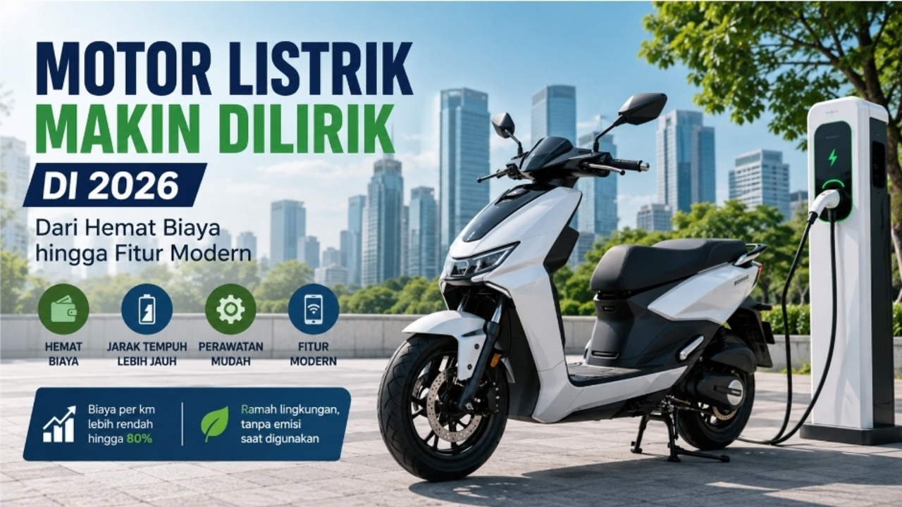 Motor Listrik 2026: Biaya Operasional Jadi Pertimbangan Utama Konsumen Perkotaan