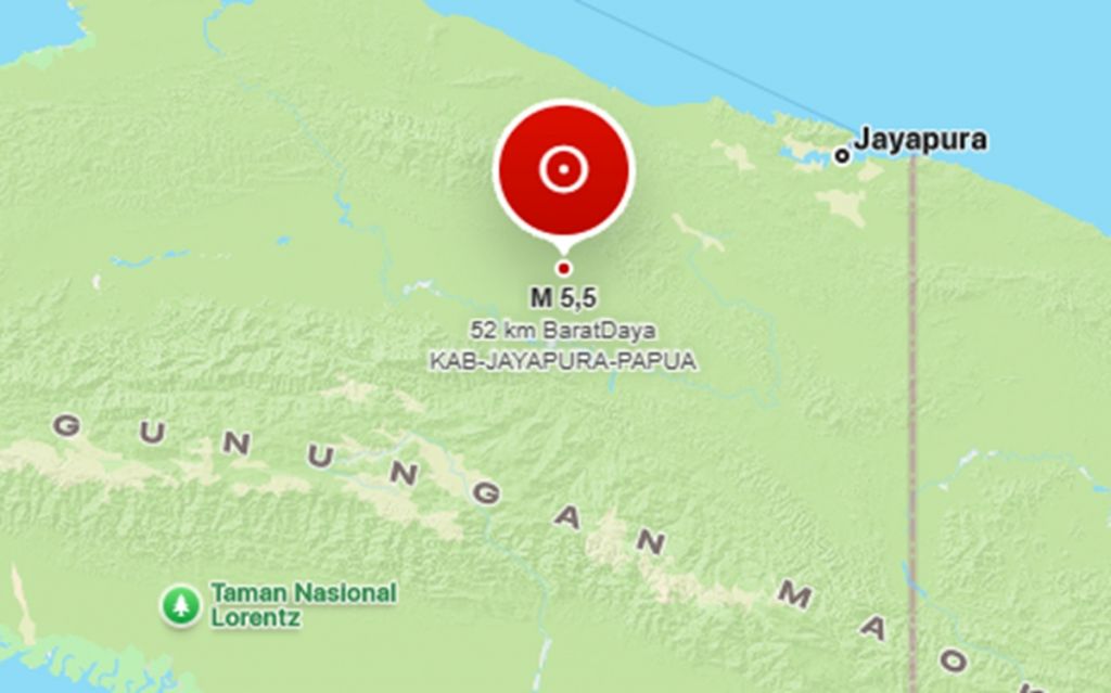 Gempa M 4,6 Guncang Sarmi dan Jayapura, BMKG: Getaran Terasa Kuat di 3 Distrik