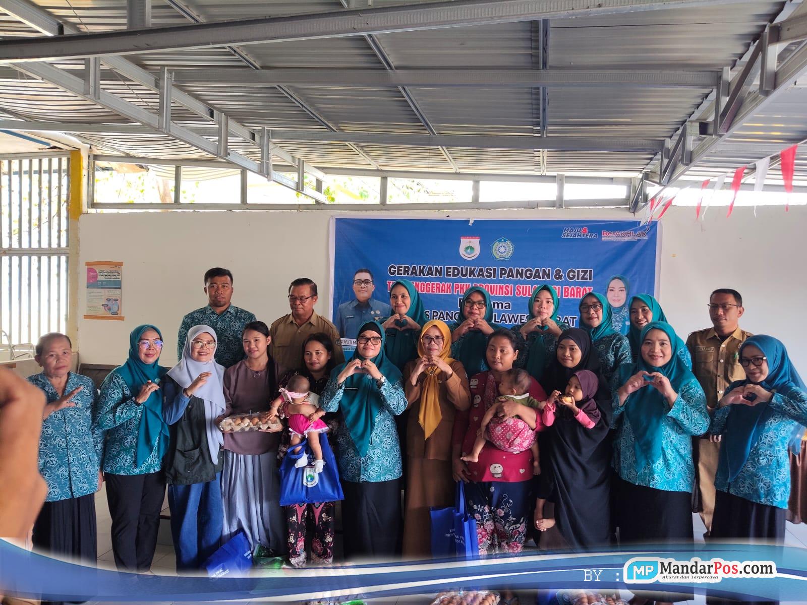 Atasi Stunting di Mamuju Tengah, Dinas Pangan Sulbar dan TP-PKK Bekali Ibu Balita dan Ibu Hamil Ilmu Kelola Pangan