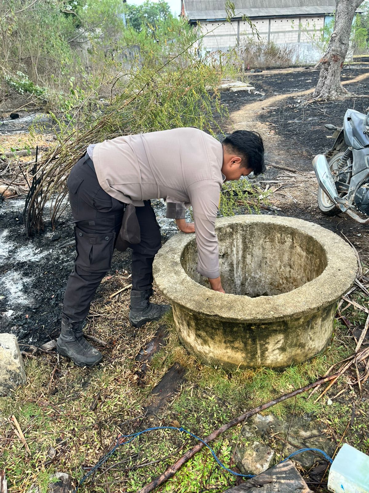 Kebakaran Lahan di Pesisir Mamuju Tengah Hanguskan Satu Hektare, Rumah Warga di Lamba Lamba Selamat dari Amukan Api