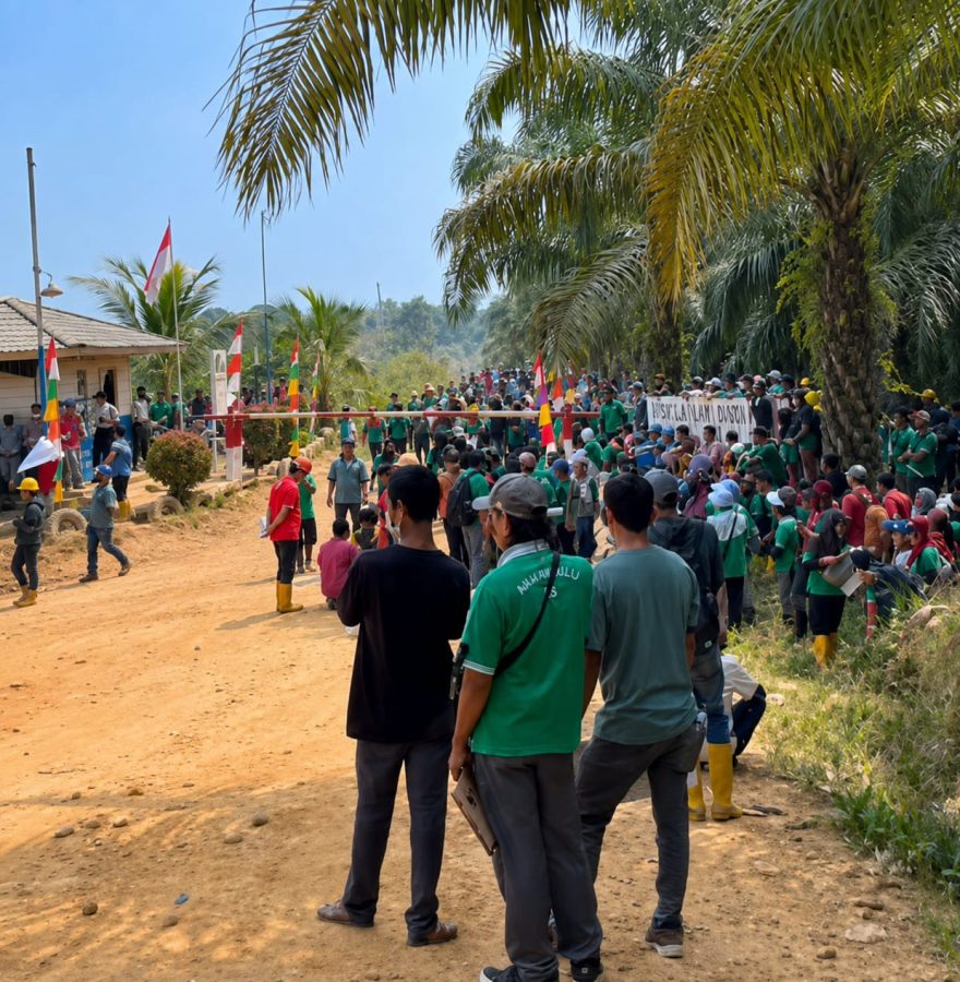 Eksekusi Lahan 1.300 Hektare di Batanghari Kembali Tertunda, Massa Terkait PT BSU dan SAD Bukit 12 Penuhi Lokasi