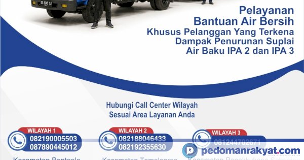 PDAM Makassar Kerahkan Mobil Tangki Air Gratis Imbas Curah Hujan Rendah, Ini Nomor yang Bisa Dihubungi