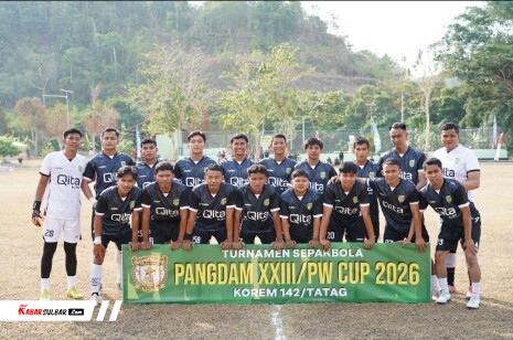 BRITAMA Mamuju FC Juara Piala Pangdam Palaka Wira Cup I 2026, Enam Pemain U-23 Diproyeksikan ke Pra-PON