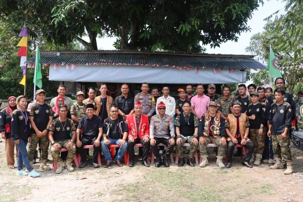 Kapolres Nunukan Temui Pengurus LPADKT, Perkuat Kemitraan Jaga Kamtibmas di Wilayah Adat Dayak