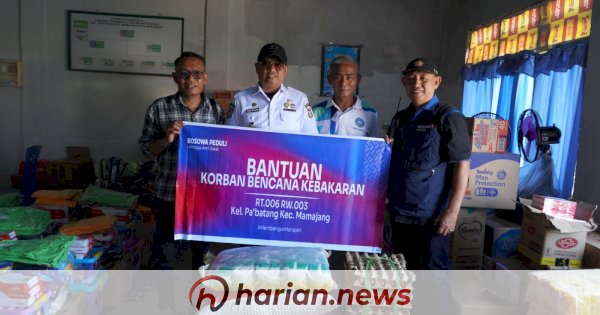 Kebakaran di Mamajang Hanguskan 19 Rumah, 29 KK Terdampak dan Terima Bantuan Sembako dari Bosowa Peduli