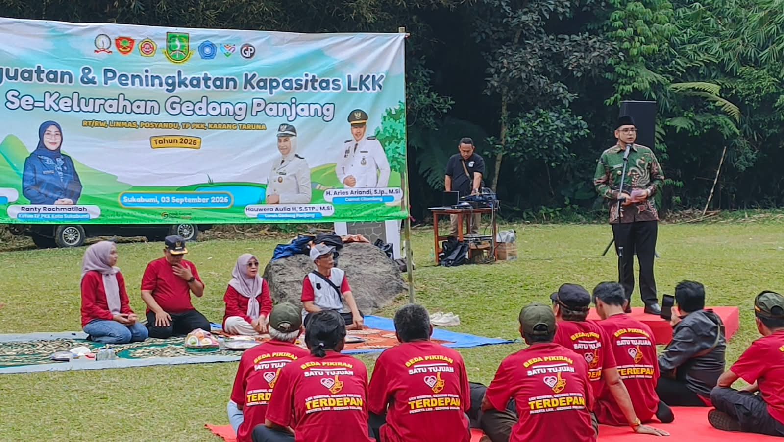 Lebur 140 Pengurus LKK di Alam Terbuka, Gedongpanjang Canangkan Satu Tujuan Membangun