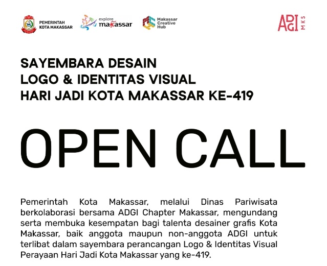 Sayembara Logo HUT ke-419 Makassar Terapkan Kurasi Portofolio, Bukan Sekadar Adu Desain