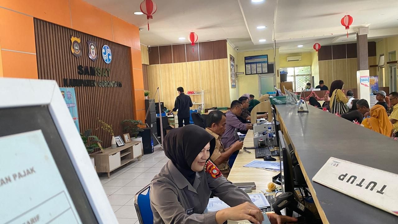 Samsat Limboto Segarkan PAD Gorontalo Rp4,7 Miliar dari Pemutihan Pajak Kendaraan, Program Cuma Sekali Setahun