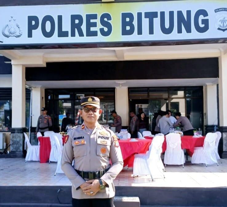 Anggota Polres Bitung IPTU Iskandar Abdul Hibahkan Lahan Pribadi 1.700 M2 untuk TPU Winenet Dua