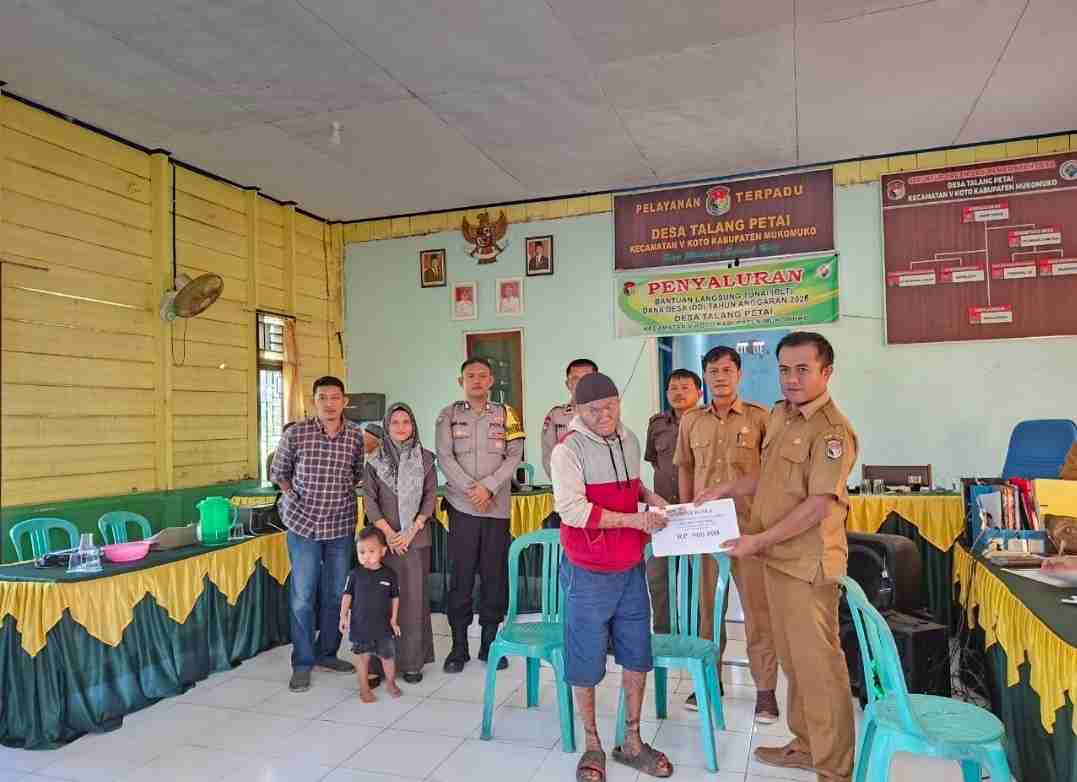 BLT-DD Tahap III 2026 Cair Rp900.000 per KPM di Desa Talang Petai, Mukomuko
