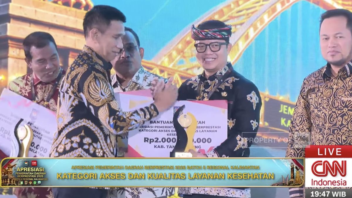 Tana Tidung Sabet Penghargaan Akses Layanan Kesehatan dari Kemendagri, Ungguli Dua Kabupaten di Kalsel