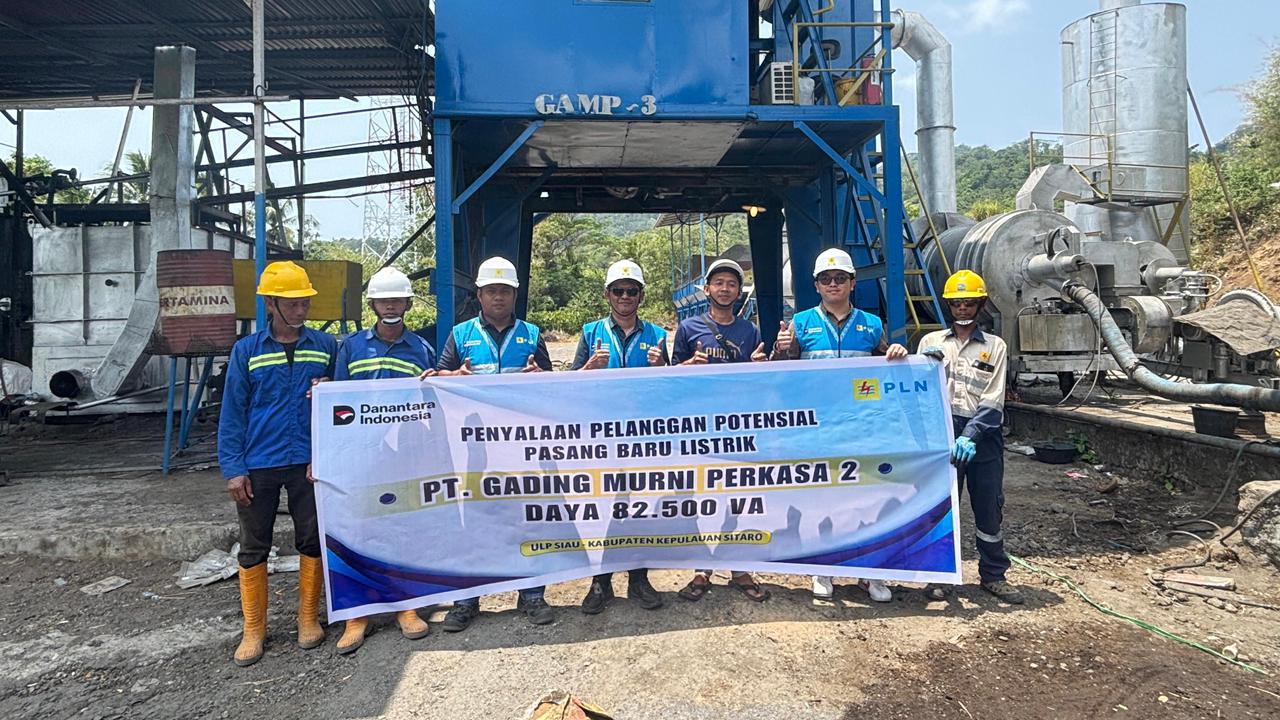 PLN Siau Sambungkan Listrik 82.500 VA untuk Perusahaan, Dukung Ekspansi Usaha