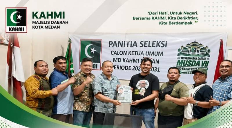 Ridho Al Najar Umumkan Maju Calon Ketua MD KAHMI Medan, Musda Digelar 19–20 September 2026