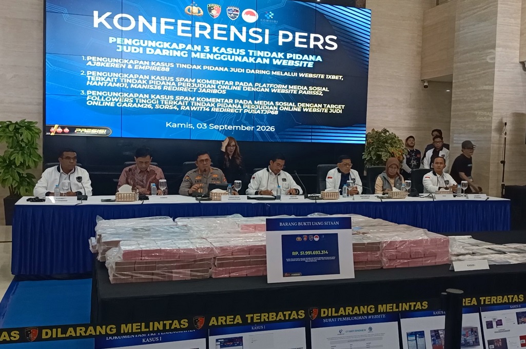 Bareskrim Tangkap 6 Tersangka Promosi Judol, Akun Medsos Besar Jadi Sasaran Spam