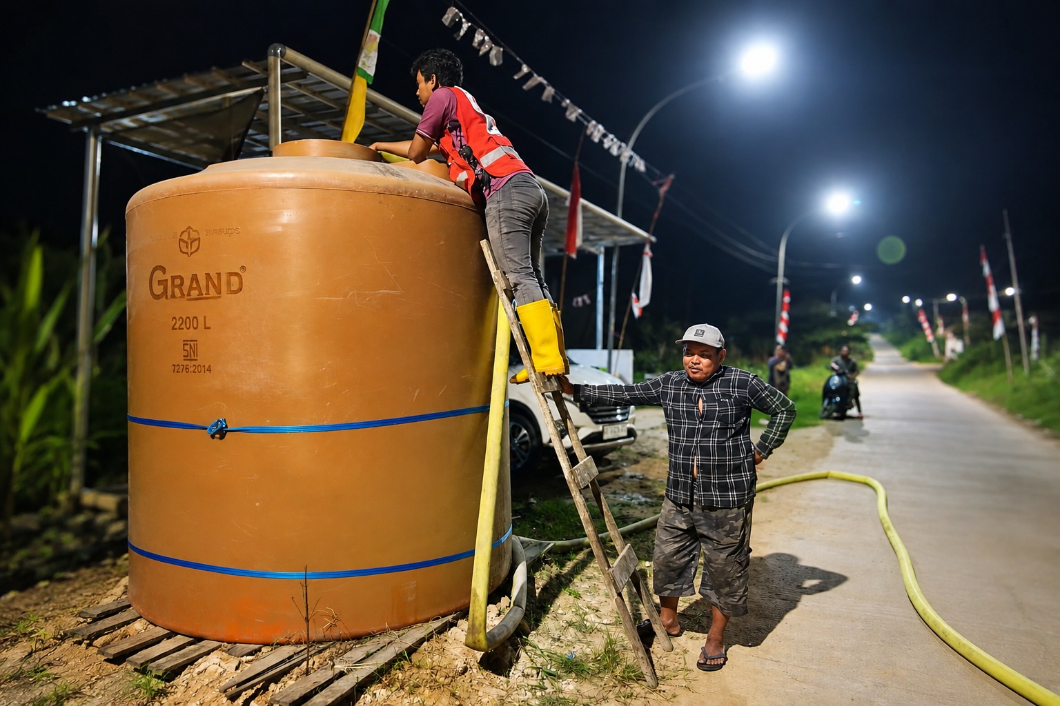 225 Jiwa di Samarinda Utara Terdampak Kemarau Andalkan Air Irigasi, PMI Kirim 5.000 Liter Bantuan Air Bersih