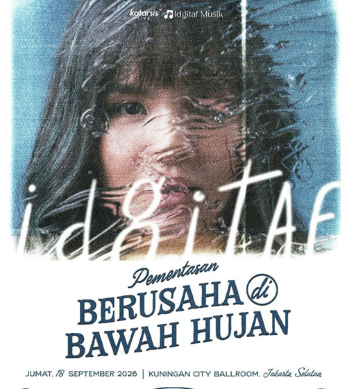 Idgitaf Umumkan Satu Nama Rahasia dalam Pementasan Berusaha di Bawah Hujan di Jakarta, Kolaborator Bawakan Lagu Baru