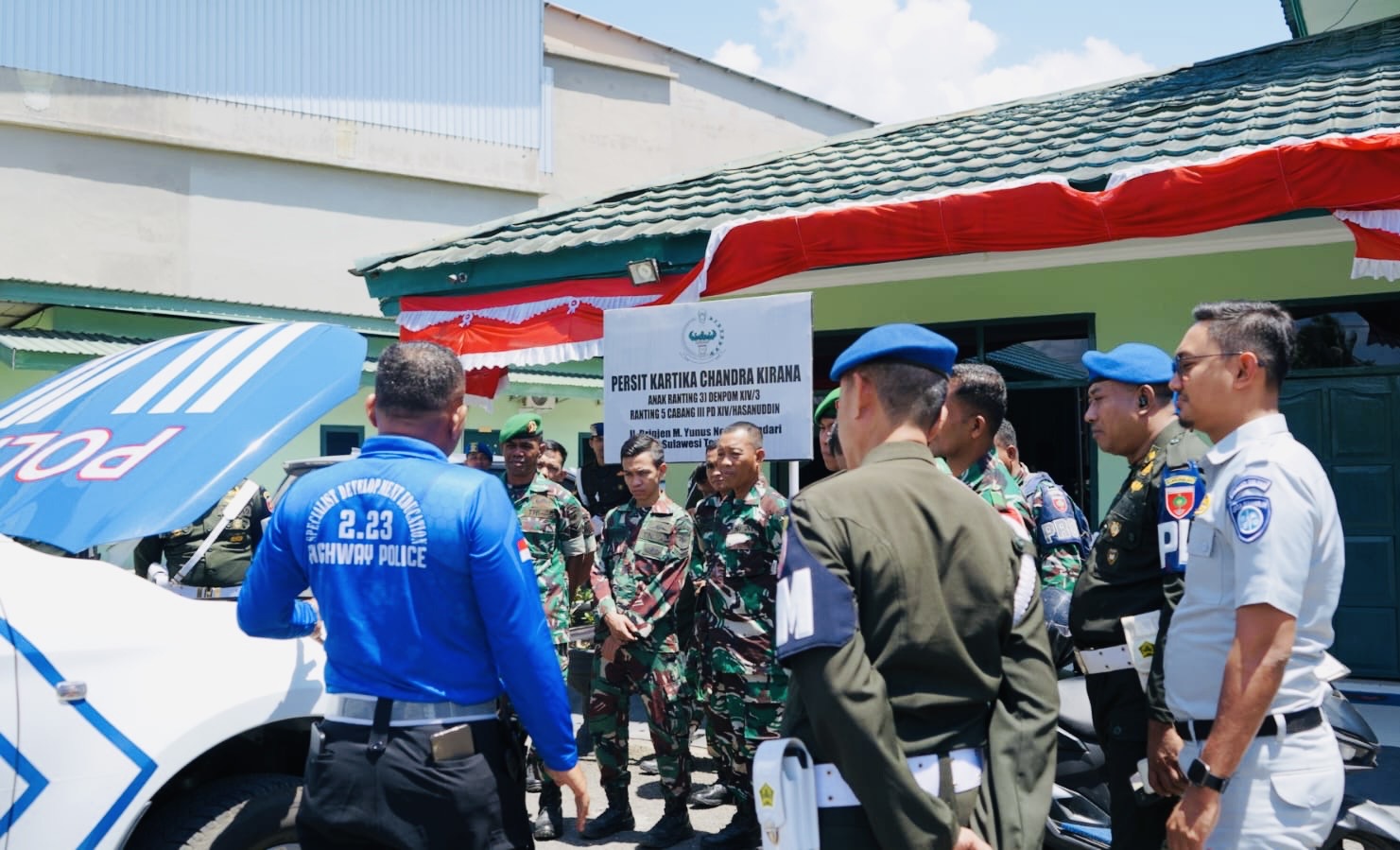 Jasa Raharja dan Ditlantas Polda Sultra Latih 3 Markas TNI AD Safety Riding, Tekan Angka Laka di Sultra