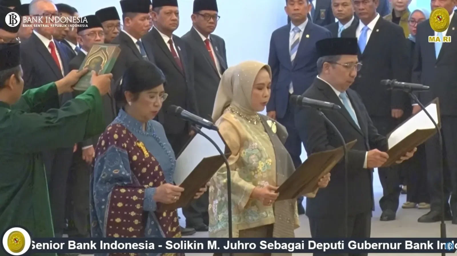Tiga Pimpinan BI Resmi Dilantik, OJK dan Bankir Sorot Koordinasi Stabilitas