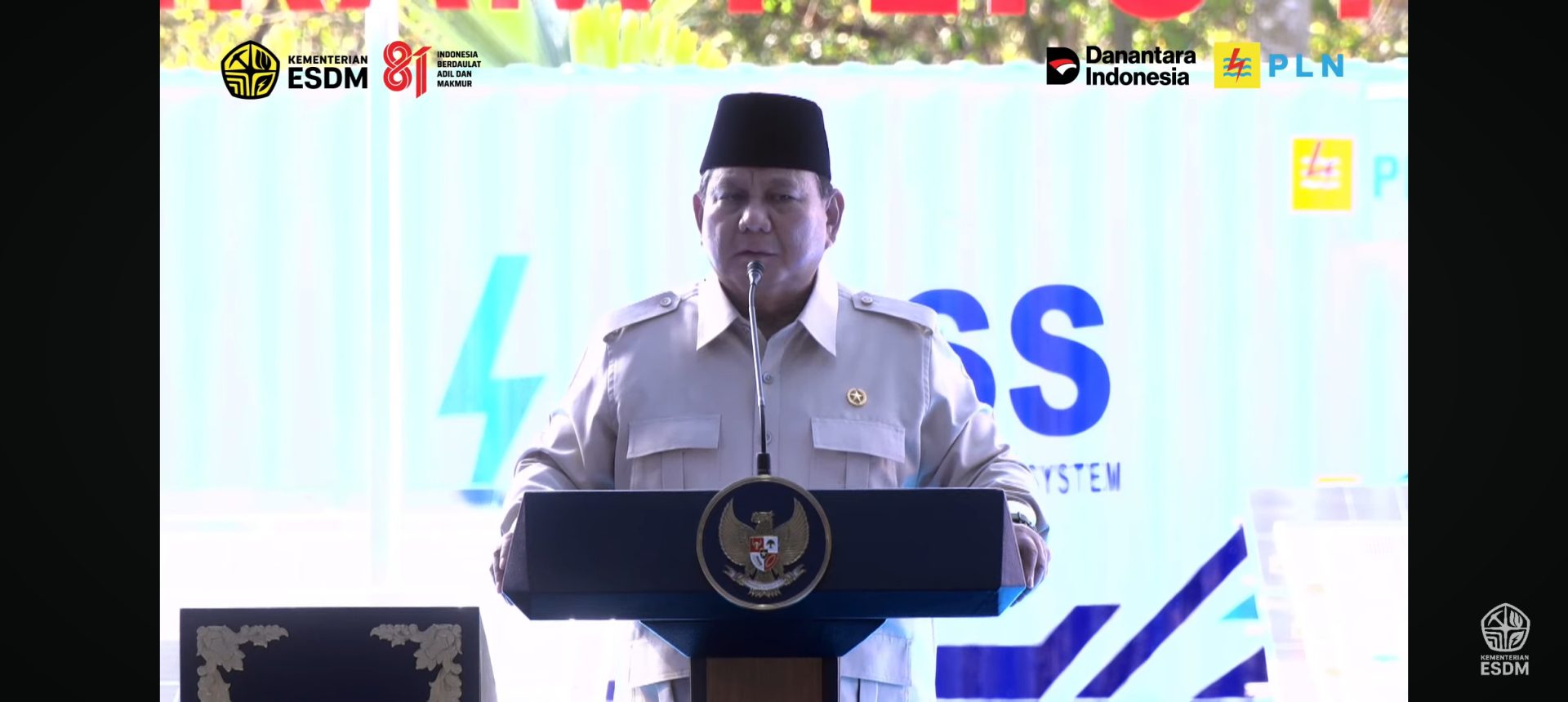 Target 100 GWp PLTS Diluncurkan di Bali, Prabowo Beri Tenggat 3 Tahun