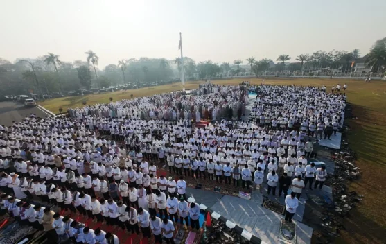 Sumsel Gelar Salat Istisqa di Griya Agung Palembang, Gubernur Sebut 54 Kali OMC Belum Cukup Atasi Karhutla