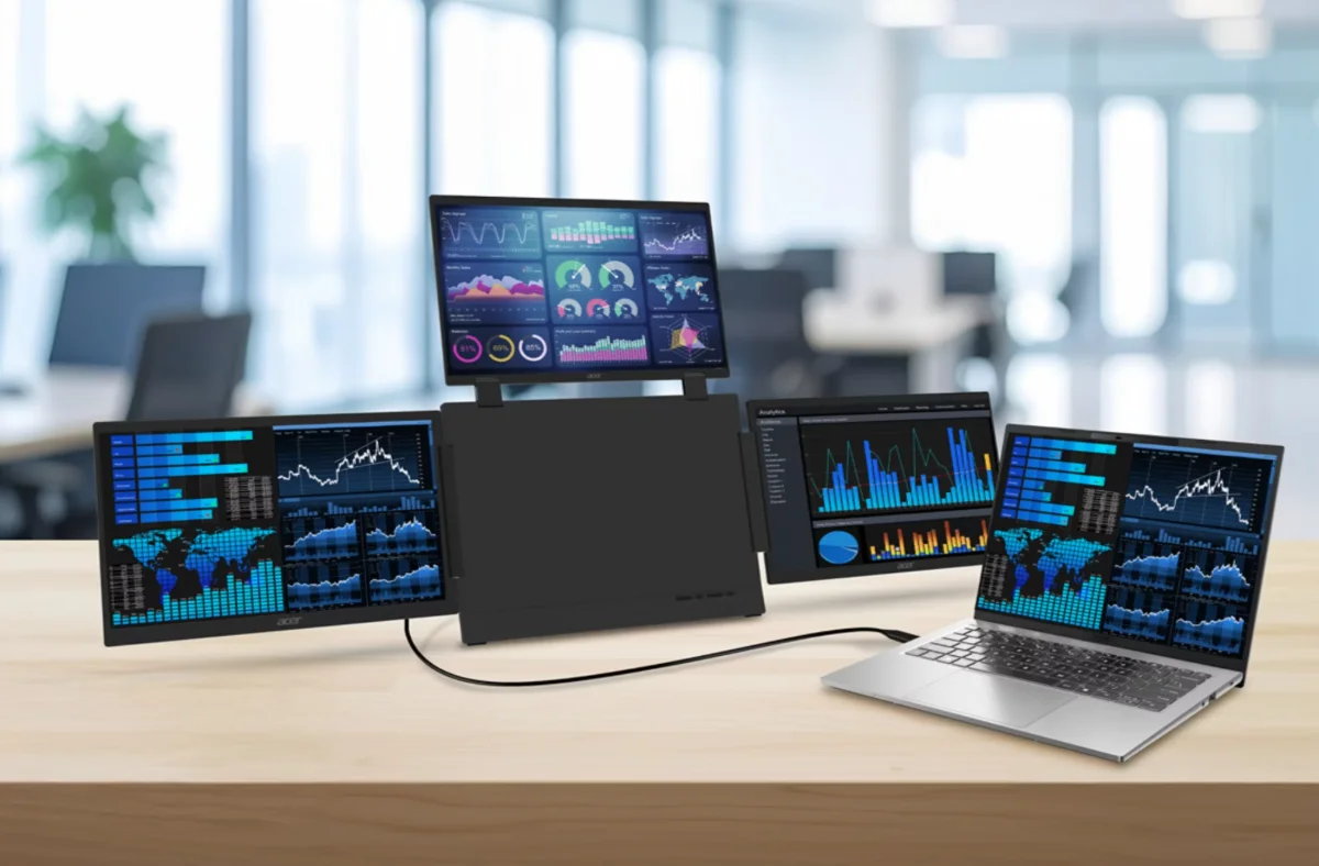 Acer PD163Q-P3, Monitor Portabel Tiga Layar untuk Produktivitas