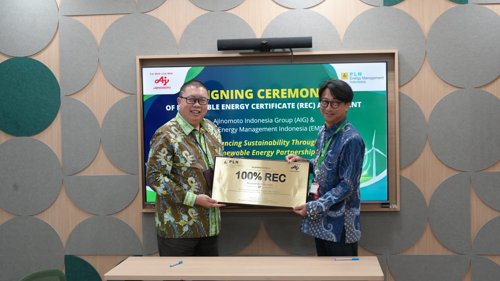 Ajinomoto Perpanjang Kontrak Energi Terbarukan, Tekan Emisi 220.000 Ton CO?