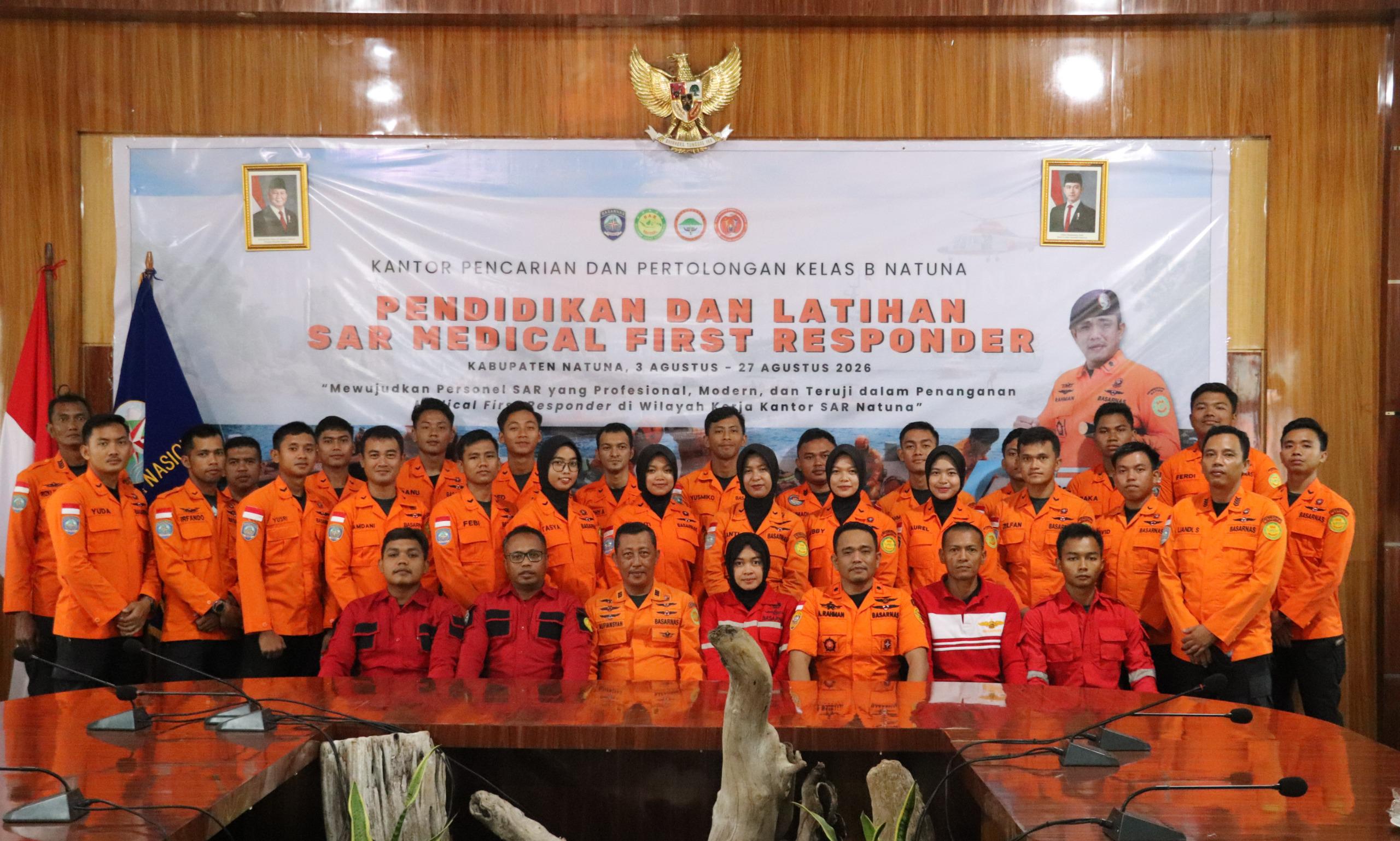 Kantor SAR Natuna Tutup Pelatihan Medical First Responder, 29 Personel Kantongi Lisensi Penanganan Darurat