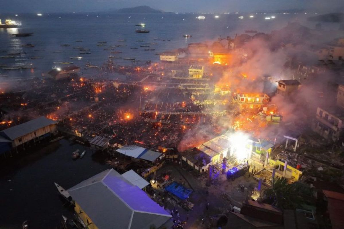 Kebakaran di Mandala Jayapura Hanguskan Ratusan Rumah, 2.000 Jiwa Kehilangan Tempat Tinggal