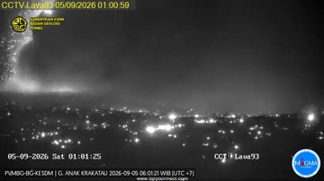 Gunung Anak Krakatau Erupsi 10 Kali Sepanjang Jumat-Sabtu, Ini Data Resmi MAGMA
