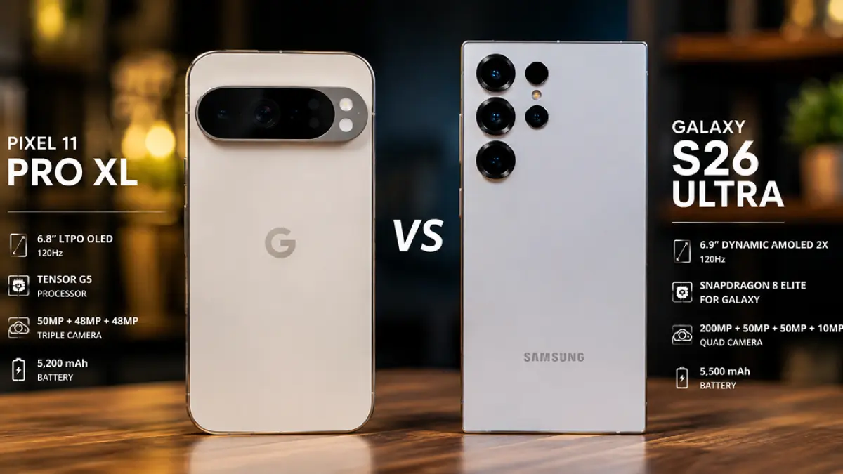 Pixel 11 Pro XL vs Galaxy S26 Ultra: Beda Strategi, Bukan Cuma Beda Spesifikasi