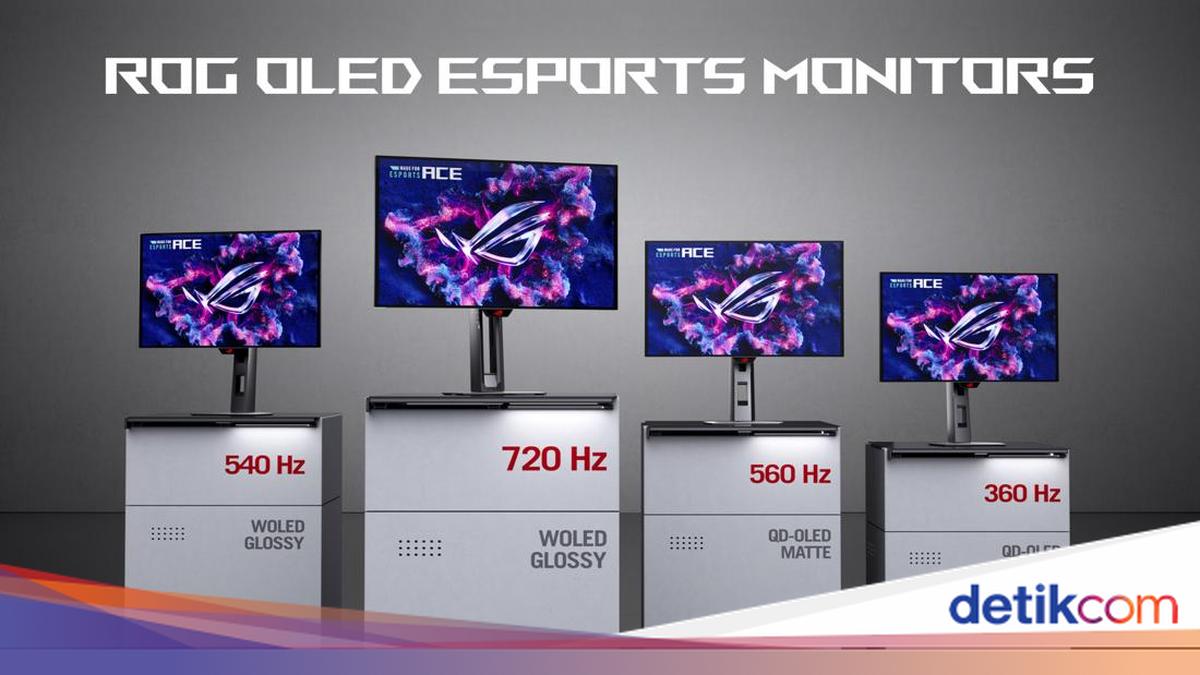 ROG Swift OLED PG259QWS 720Hz Diumumkan, Harga Rp 17 Juta untuk CS2 Major 2026