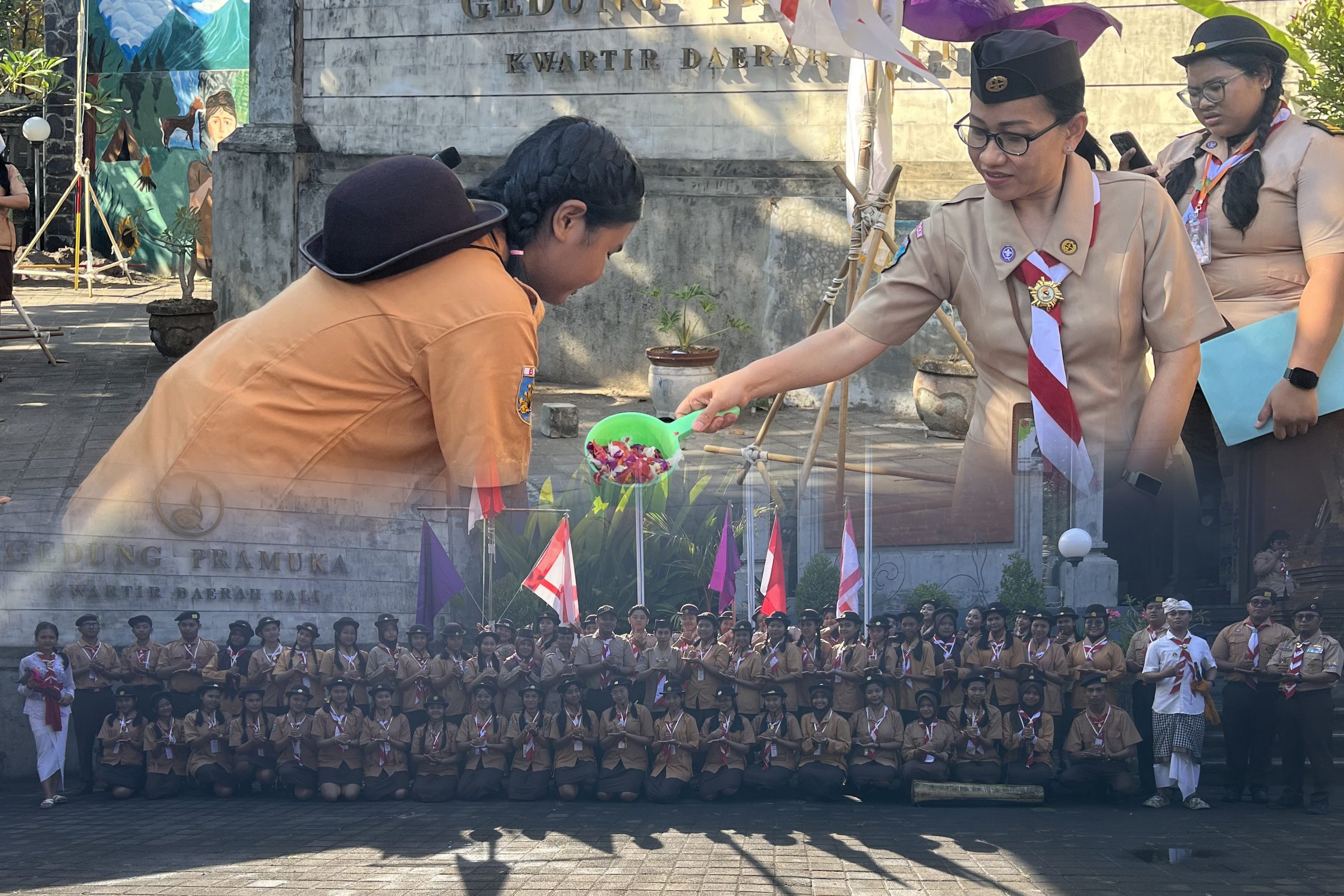 SMK Farmasi Saraswati 3 Denpasar Resmi Buka Penerimaan Tamu Ambalan Pattimura, Kamabigus Tekankan Nilai Kepemimpinan