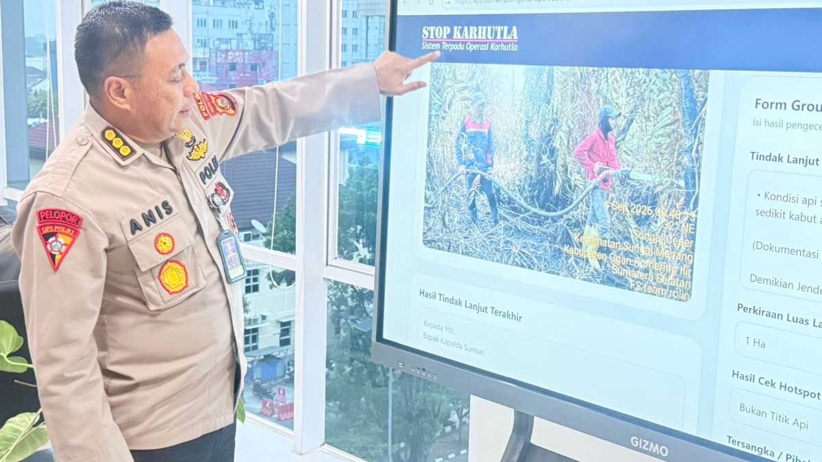 590 Titik Panas Masih Berstatus Medium di Sumatera Selatan, Polda Sumsel Perkuat 1.000 Personel dan Siagakan 20 Posko Karhutla