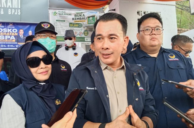 Kabut Asap Palembang Kian Pekat, NasDem Sumsel Buka Posko ISPA Gratis dan Bagikan 40 Ribu Masker