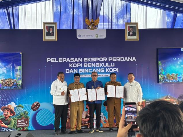 Bengkulu Ekspor Perdana 19,2 Ton Kopi Robusta ke Italia, Nilainya Hampir Rp1,2 Miliar