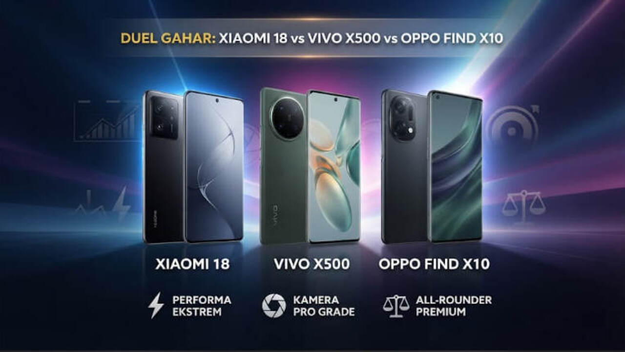 Xiaomi 18 vs vivo X500 vs OPPO Find X10: Duel Flagship yang Masih Spekulasi, Jangan Beli Sebelum Ini