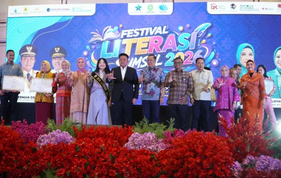 Festival Literasi Sumsel 2026 Resmi Dibuka, Perpustakaan Nasional Catat Sumsel Peringkat Tiga Nasional Kegemaran Membaca