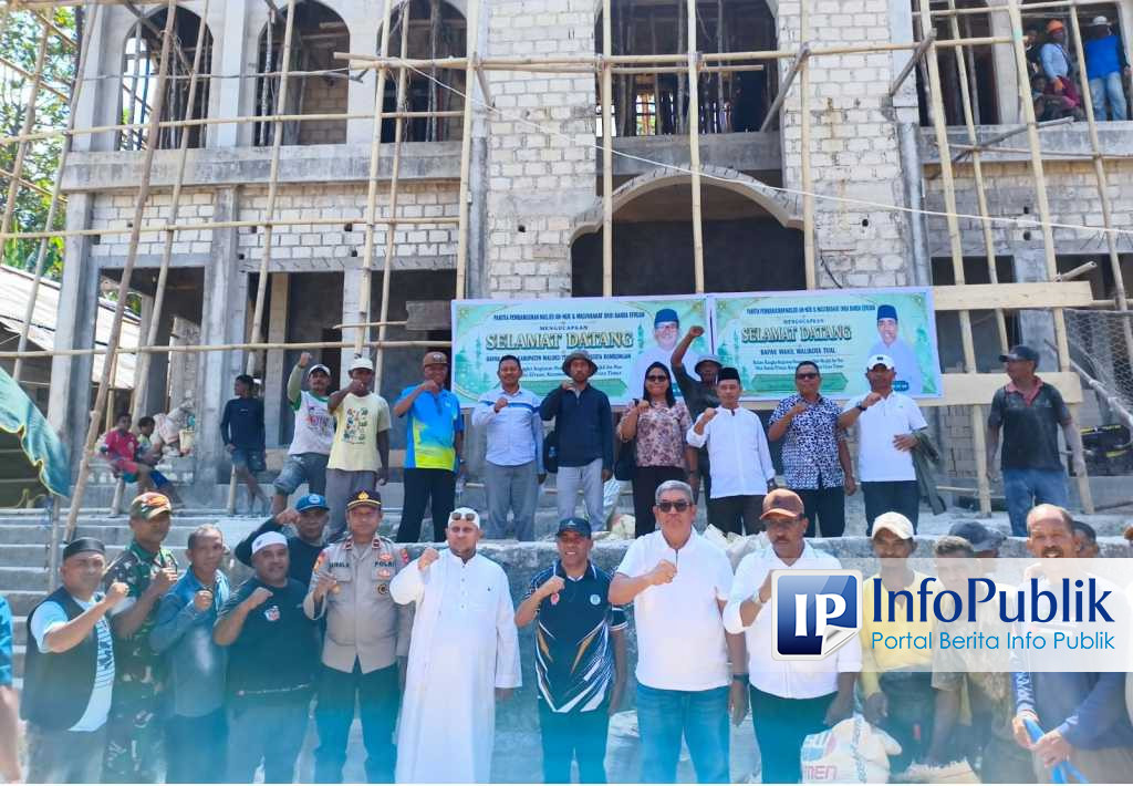 Bupati Maluku Tenggara Minta Warga Gotong Royong Tuntaskan Masjid An-Nur di Ohoi Banda Efruan, Salurkan Bantuan Rp 300 Juta