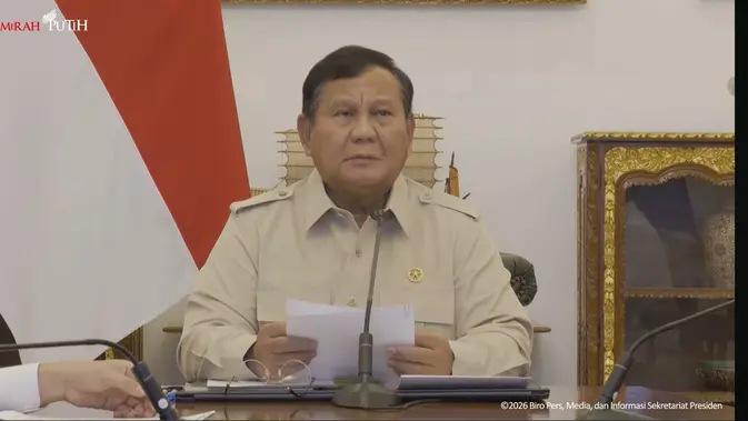 Prabowo Pimpin Rapat Penanganan Tiga Bencana Sekaligus, Soroti Kondisi Geografis Indonesia