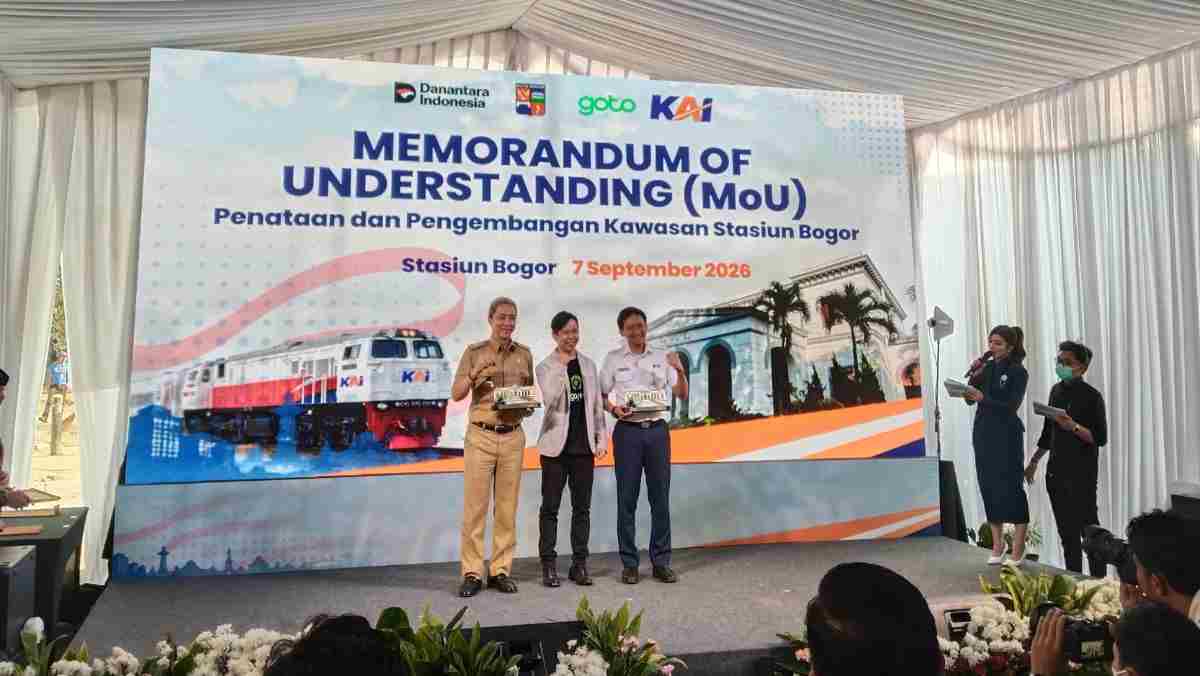 Pemkot Bogor, PT KAI, dan GoTo Teken MoU Penataan Stasiun Bogor, Bangunan Bersejarah 1881 Jadi Muka Depan