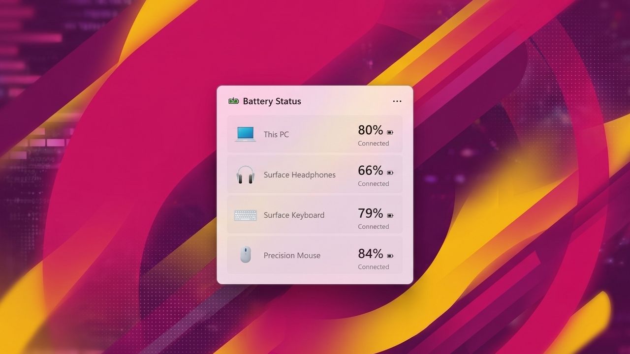 Windows 11 Siapkan Widget Baterai di Lock Screen dan Widgets Board