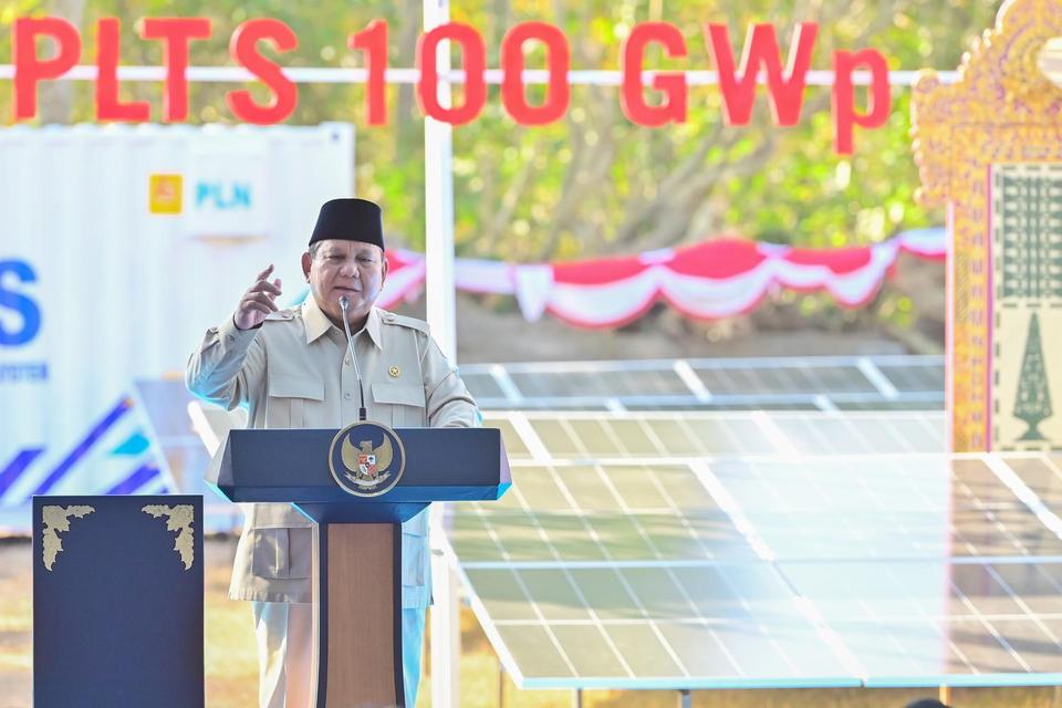 Prabowo Resmikan PLTS 100 GWp, Butuh Dana Rp 1.140 Triliun Lebih