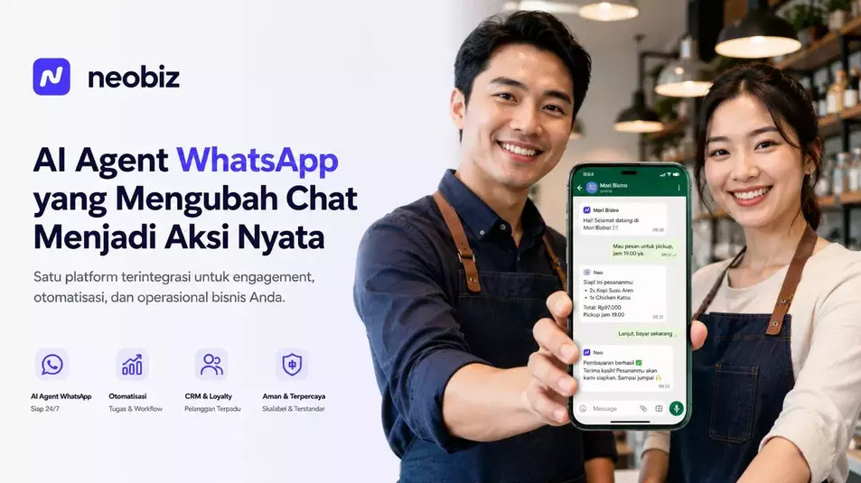 Neo dari Neobiz Kini Bisa Layani Chat Pelanggan di WhatsApp Hingga Transaksi, Klaim Efisiensi Biaya 80 Persen