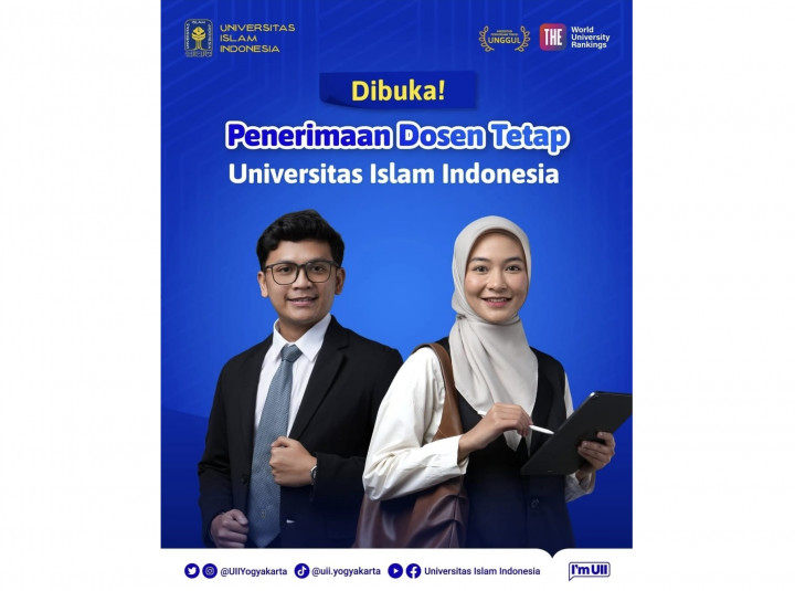 UII Yogyakarta Buka 38 Formasi Dosen Tetap Reguler 2026, Pendaftaran Dibuka 7-17 September